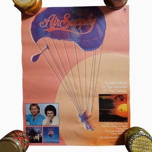 Air Supply Now and Forever 17x22 Promo Poster Vintage 1982 Arista Records Rock